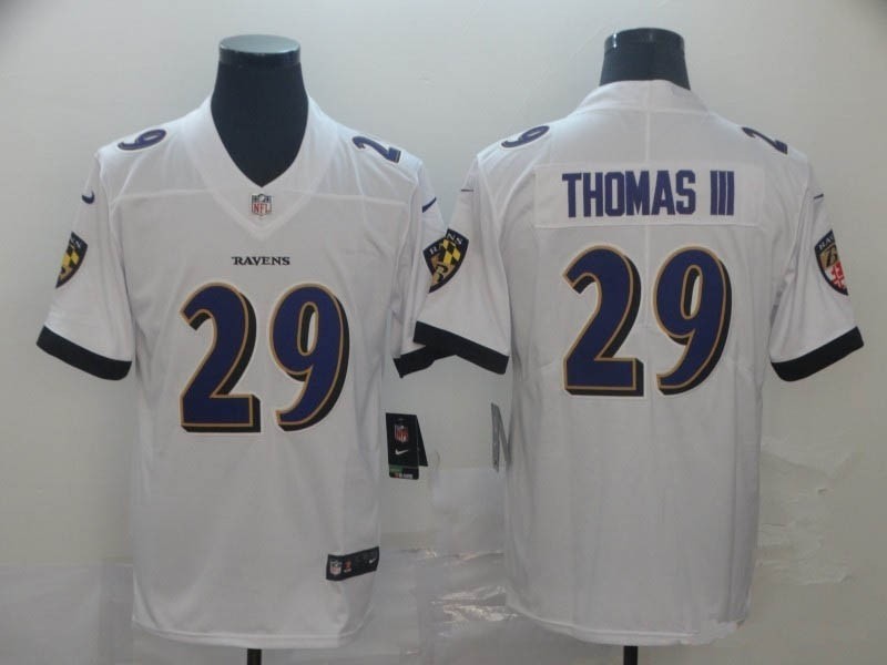 NFL Ravens #29 Earl Thomas III White Vapor Untouchable Limited Jersey