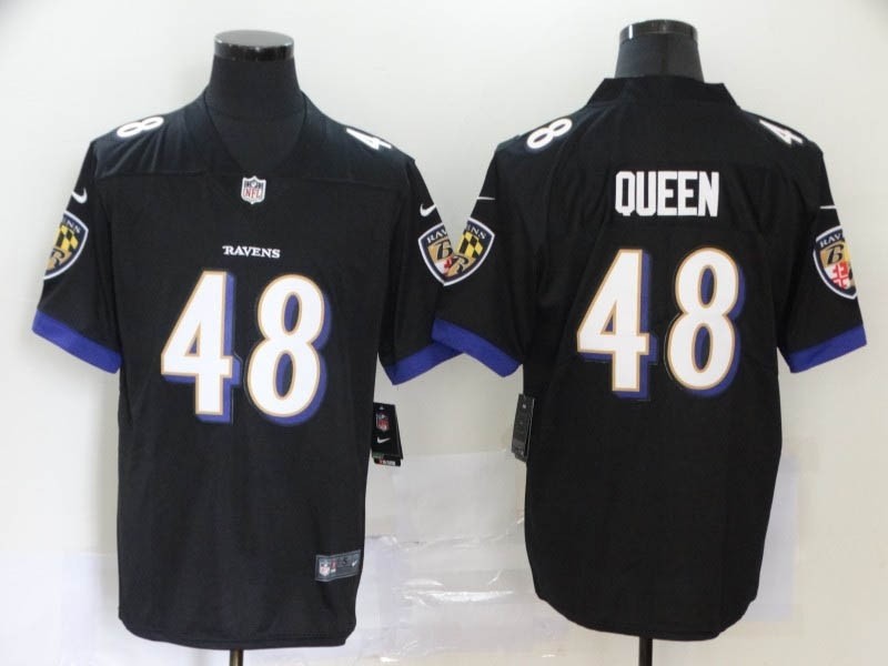 NFL Ravens #48 Patrick Queen black Vapor Untouchable Limited Jersey