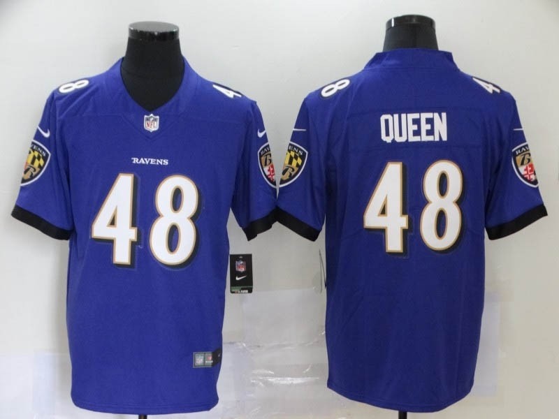 NFL Ravens #48 Patrick Queen Purple Vapor Untouchable Limited Jersey