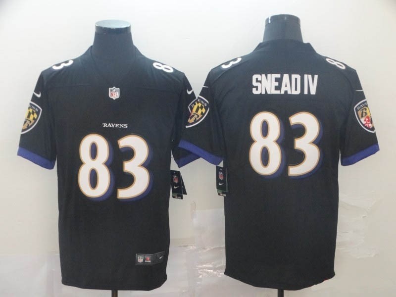 NFL Ravens #83 Willie Snead IV black Vapor Untouchable Limited Jersey