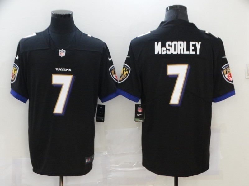 Nike Ravens #7 Trace McSorley Black Vapor Untouchable Limited Jersey