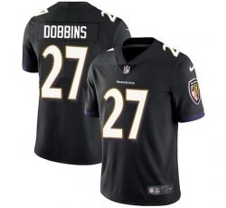 Nike Ravens #27 J.K. Dobbins Black Alternate Men Stitched NFL Vapor Untouchable Limited Jersey