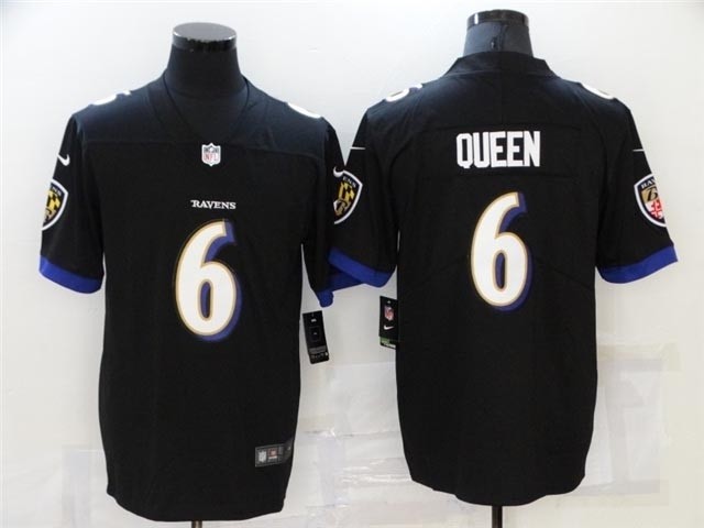 Baltimore Ravens #6 Patrick Queen Black Vapor Limited Jersey