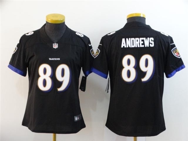 Women's Baltimore Ravens #89 Mark Andrews Black Vapor Limited Jersey