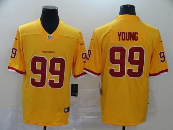 NFL Washington Redskins #99 Chase Young Yellow Vapor Untouchable Limited Jersey