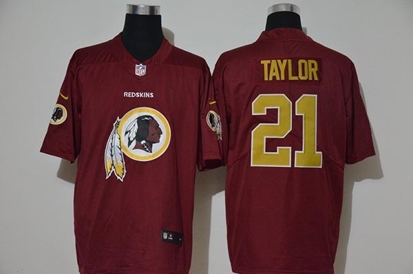 NFL Washington Redskins Sean Taylor #21 Red Team Big Logo Vapor Untouchable Limited Jersey