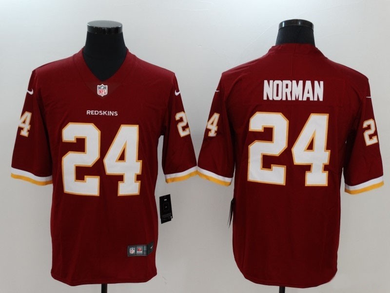 NFL Washington Redskins #24 Josh Norman Red Vapor Untouchable Limited Jersey