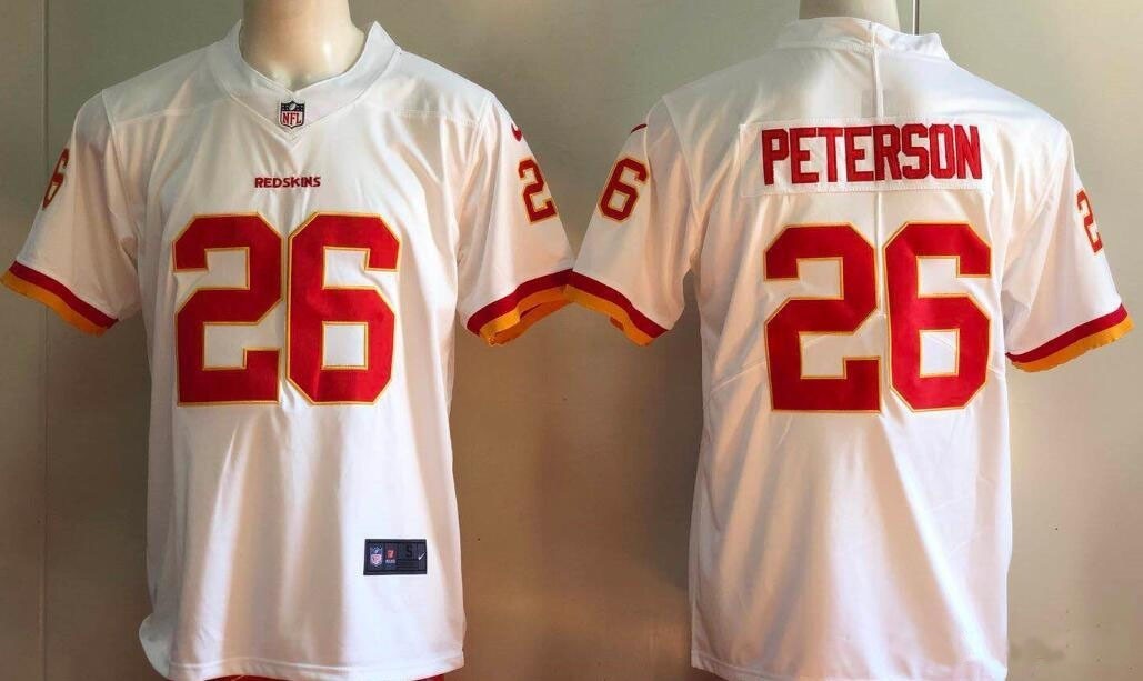 NFL Washington Redskins #26 Adrian Peterson White Vapor Untouchable Limited Jersey