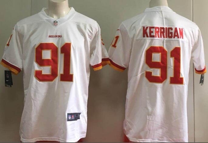 NFL Washington Redskins #91 Ryan Kerrigan White Vapor Untouchable Limited Jersey