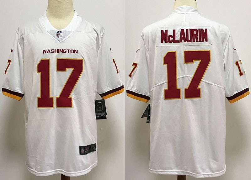 NFL Washington Football Team McLaurin #17 White 2020 big Logo Name Vapor Untouchable Limited Nike Jersey