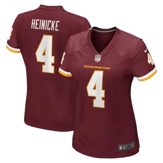 Women's Washington Redskins #4 Taylor Heinicke Red 2021 Vapor Limited Jersey