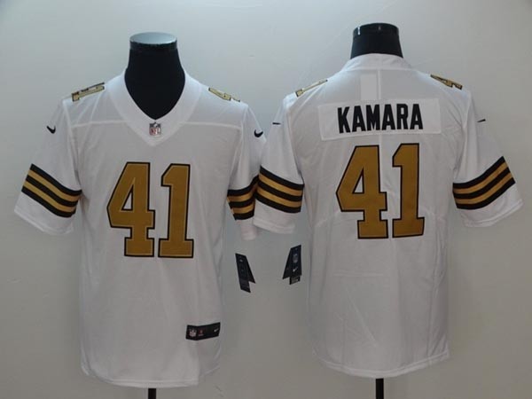 NFL New Orleans Saints Kamara #41 white Rush Limited Jersey