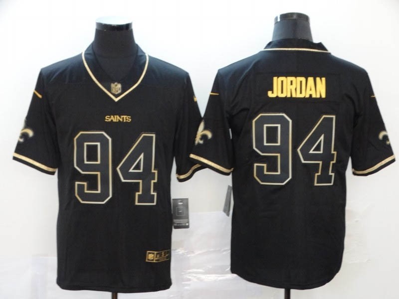 NFL New Orleans Saints #94 Cameron Jordan Black Gold Vapor Untouchable Limited Jersey