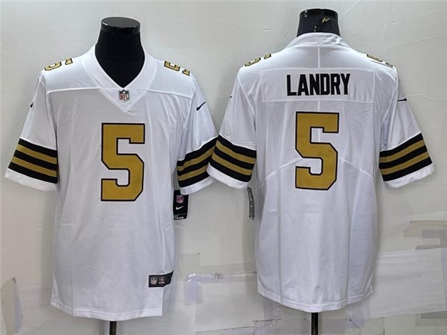 Men's New Orleans Saints #5 Jarvis Landry White Color Rush Limited Jersey