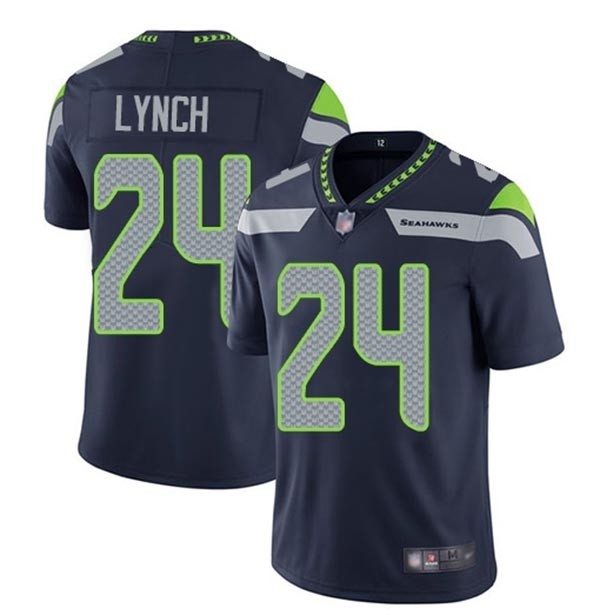 NFL Seattle Seahawks Lynch #24 blue Vapor Untouchable Limited Jersey