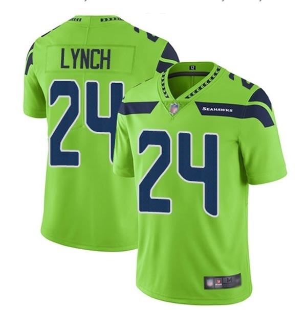 NFL Seattle Seahawks Lynch #24 green Vapor Untouchable Limited Jersey