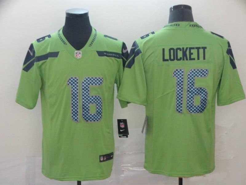 NFL Seattle Seahawks #16 Tyler Lockett Green Vapor Untouchable Limited Jersey