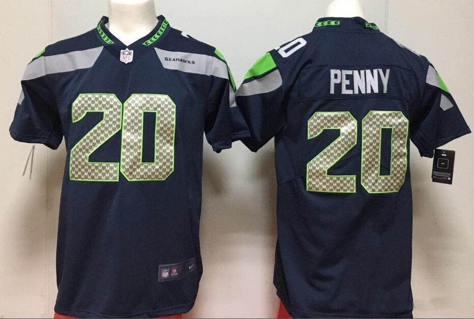 NFL Seattle Seahawks #20 Rashaad Penny Navy Vapor Untouchable Limited Jersey