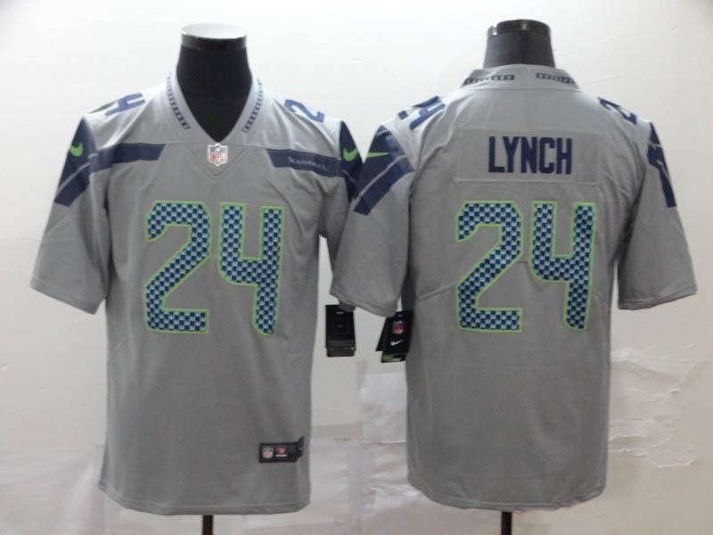 NFL Seattle Seahawks #24  Marshawn Lynch Grey Vapor Untouchable Limited Jersey