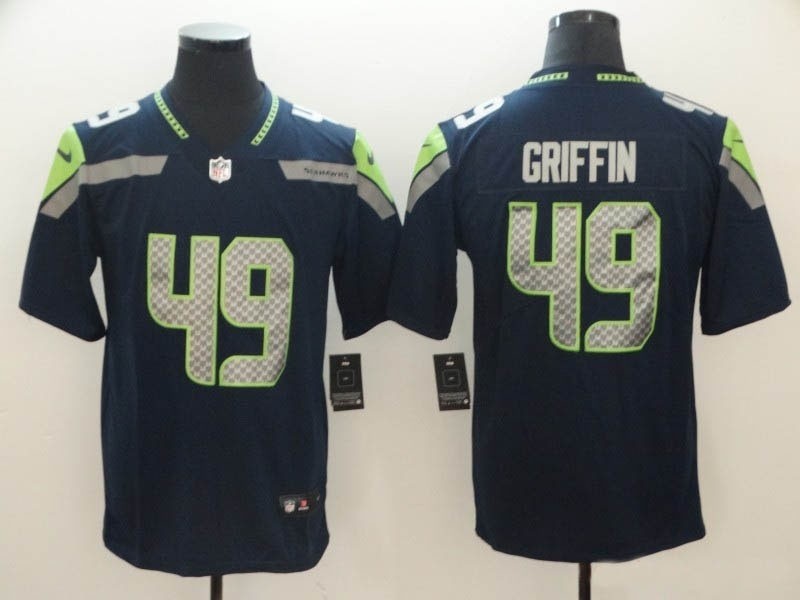 NFL Seattle Seahawks #49 Shaquem Griffin Navy Vapor Untouchable Limited Jersey