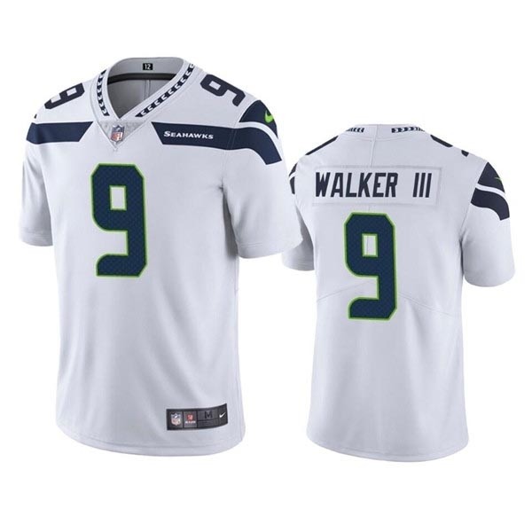 Men's Seattle Seahawks #9 Kenneth Walker III White Vapor Untouchable Limited Stitched Jersey