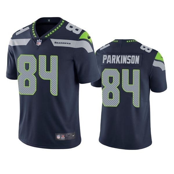 Men's Seattle Seahawks #84 Colby Parkinson Navy Vapor Untouchable Limited Stitched Jersey