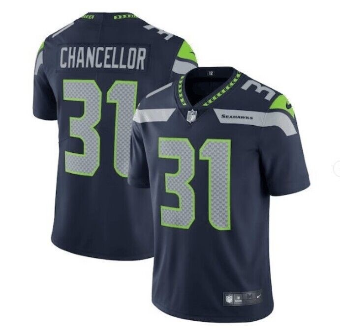 Men's Seattle Seahawks #31 Kam Chancellor Navy Vapor Untouchable Limited Stitched Jersey