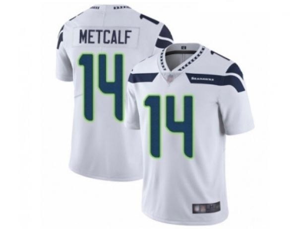 Youth Seattle Seahawks #14 DK Metcalf White Vapor Limited Jersey