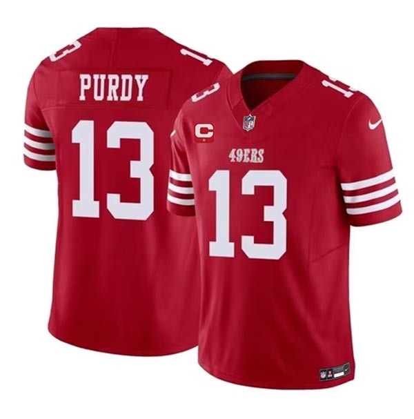 Men's San Francisco 49ers #13 Brock Purdy Red 2023 F.U.S.E. With 1-Star C Patch Vapor Untouchable Limited Stitched Football Jersey