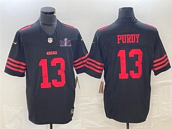 Men's San Francisco 49ers #13 Brock Purdy Black Super Bowl LVIII F.U.S.E. Limited Jersey