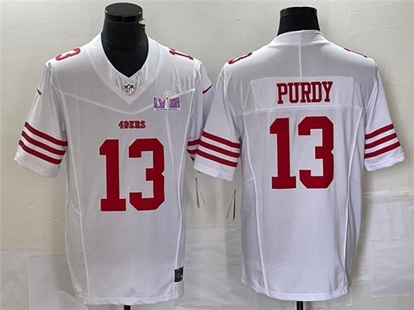 Men's San Francisco 49ers #13 Brock Purdy White Super Bowl LVIII F.U.S.E. Limited Jersey