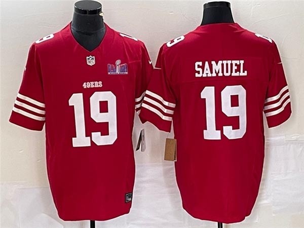 Men's San Francisco 49ers #19 Deebo Samuel Red Super Bowl LVIII F.U.S.E. Limited Jersey