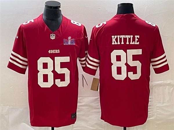 Men's San Francisco 49ers #85 George Kittle Red Super Bowl LVIII F.U.S.E. Limited Jersey