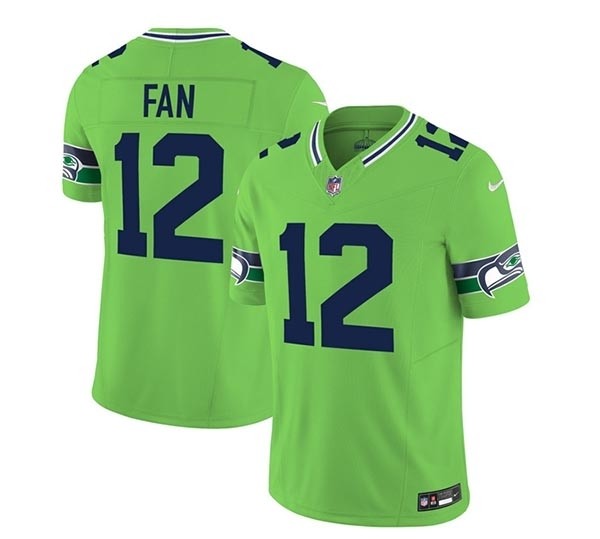 Men's Seattle Seahawks #12 Fan 2023 F.U.S.E. Green Limited Stitched Football Jersey