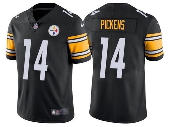 Youth Pittsburgh Steelers #14 George Pickens Black Vapor Limited Jersey