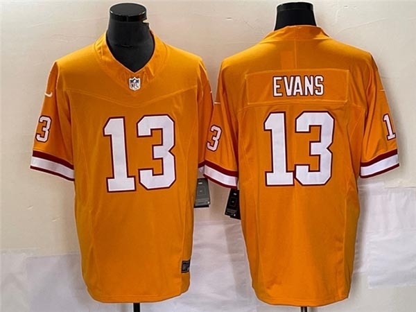 Men's Tampa Bay Buccaneers #13 Mike Evans Orange Throwback Vapor F.U.S.E. Limited Jersey