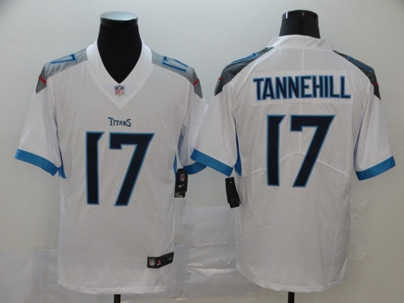 NFL Titans #17 Ryan Tannehill White Men's Stitched Vapor Untouchable Limited Jersey