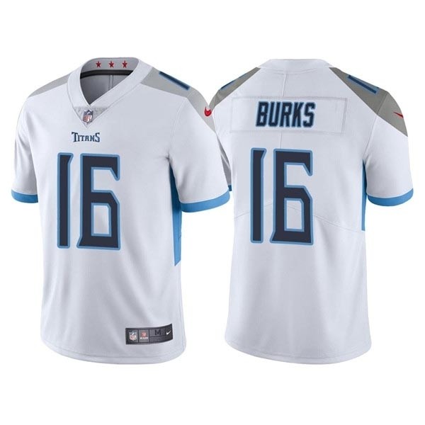 Men's Tennessee Titans #16 Treylon Burks White Vapor Untouchable Stitched Jersey