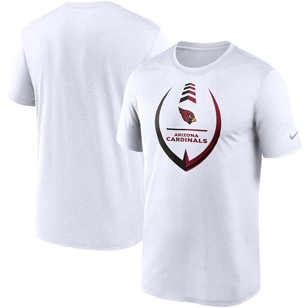 Men's Arizona Cardinals White Legend Icon Ring Performance T-Shirt