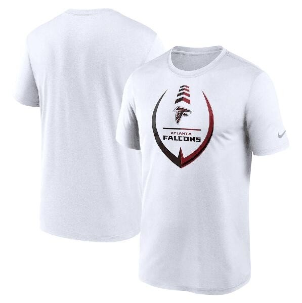 Men's Atlanta Falcons White Legend Icon Ring Performance T-Shirt