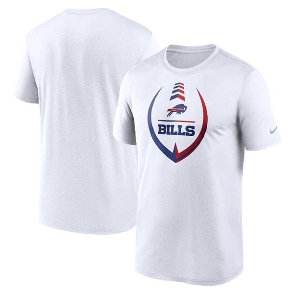 Men's Buffalo Bills White Legend Icon Ring Performance T-Shirt