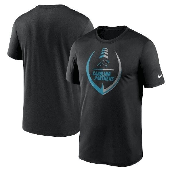 Men's Carolina Panthers Black Legend Icon Ring Performance T-Shirt