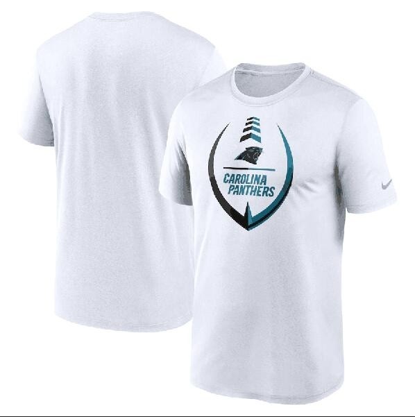 Men's Carolina Panthers White Legend Icon Ring Performance T-Shirt