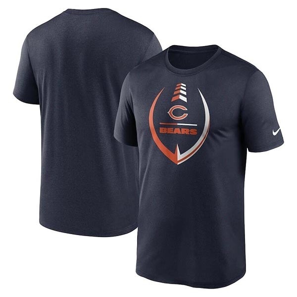 Men's Chicago Bears Navy Legend Icon Ring Performance T-Shirt