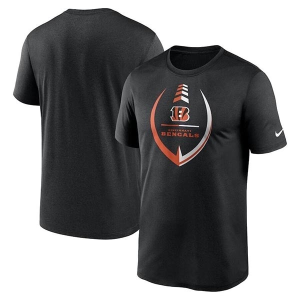 Men's Cincinnati Bengals Black Legend Icon Ring Performance T-Shirt