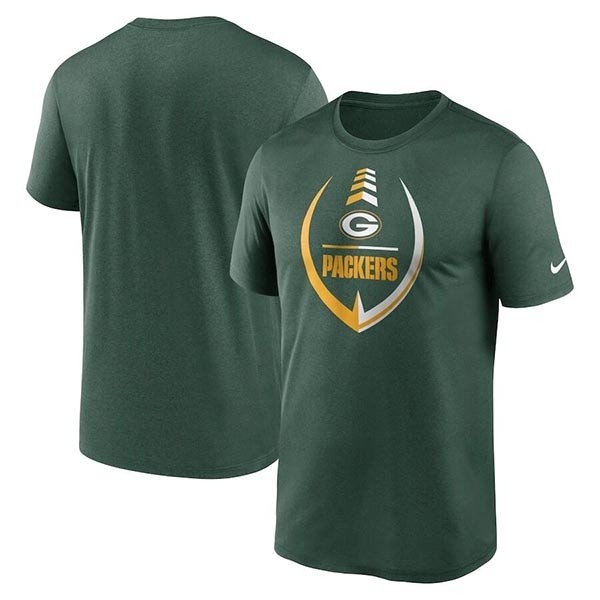 Men's Green Bay Packers Green Legend Icon Ring Performance T-Shirt