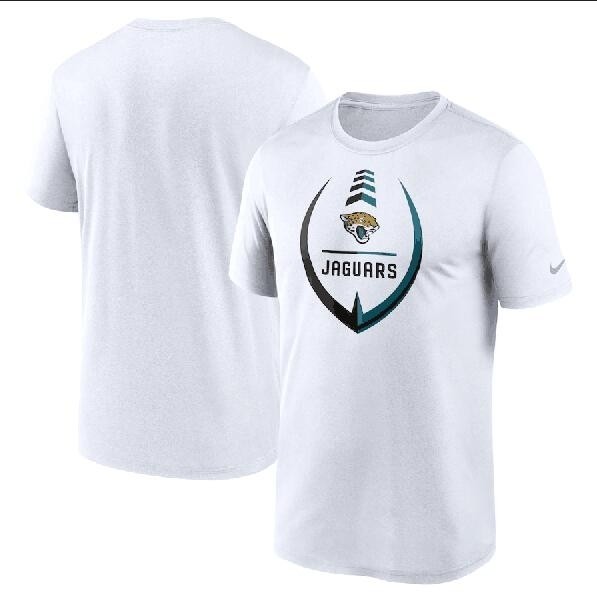 Men's Jacksonville Jaguars White Legend Icon Ring Performance T-Shirt