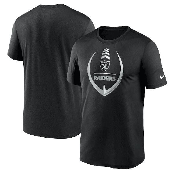 Men's Las Vegas Raiders Black Legend Icon Ring Performance T-Shirt