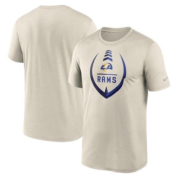 Men's Los Angeles Rams Cream Legend Icon Ring Performance T-Shirt