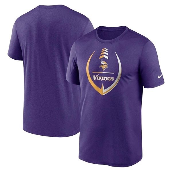 Men's Minnesota Vikings Purple Legend Icon Ring Performance T-Shirt